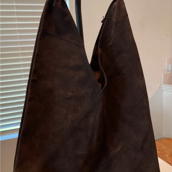 Cheval Firenze Chocolate Brown Suede Hobo - Picture 2 of 5